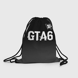Мешок для обуви GTA6 glitch на темном фоне посередине