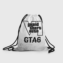 Рюкзак-мешок GTA6 glitch на светлом фоне, цвет: 3D-принт