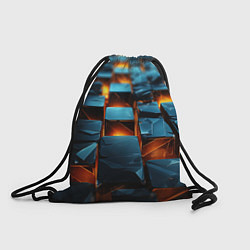 Рюкзак-мешок Темные плитки в лаве, цвет: 3D-принт