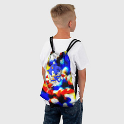 Рюкзак-мешок Sonic colors, цвет: 3D-принт — фото 2