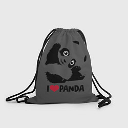 Рюкзак-мешок Я люблю панду, цвет: 3D-принт