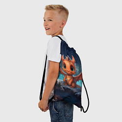 Рюкзак-мешок Ледяной властелин дракон, цвет: 3D-принт — фото 2