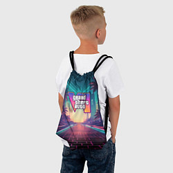 Рюкзак-мешок GTA 6 night city logo, цвет: 3D-принт — фото 2