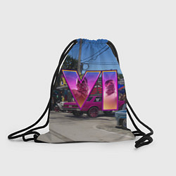 Рюкзак-мешок GTA 6 low ride, цвет: 3D-принт