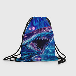 Рюкзак-мешок Фиолетовая акула, цвет: 3D-принт