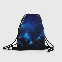 Рюкзак-мешок Синяя геометрическая абстракция, цвет: 3D-принт