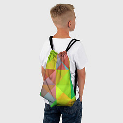 Рюкзак-мешок Разноцветные фигуры, цвет: 3D-принт — фото 2