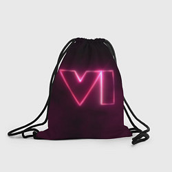 Рюкзак-мешок GTA 6 Neon, цвет: 3D-принт