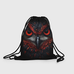 Рюкзак-мешок Красная сова, цвет: 3D-принт