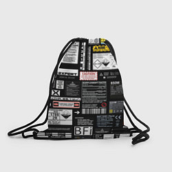 Рюкзак-мешок Инженерные шильдики, цвет: 3D-принт
