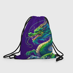 Рюкзак-мешок Японская гравюра дракона - ирезуми, цвет: 3D-принт