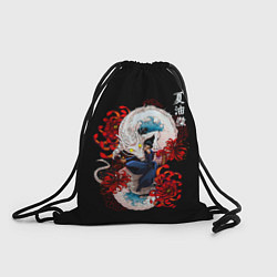 Рюкзак-мешок Сугуру Гето и дракон, цвет: 3D-принт