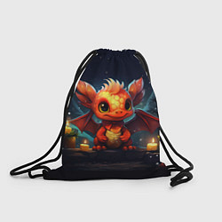 Рюкзак-мешок Новогодний дракончик 2024, цвет: 3D-принт