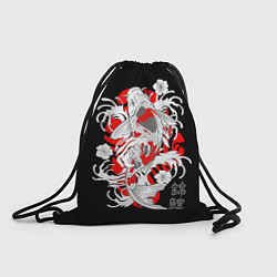 Рюкзак-мешок Карп кои - японский стиль, цвет: 3D-принт