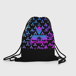 Рюкзак-мешок Митсубиси неоновый градиент значки, цвет: 3D-принт