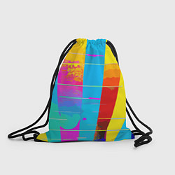 Рюкзак-мешок Цветная абстракция - поп арт, цвет: 3D-принт