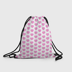 Рюкзак-мешок Нежные розовые сердечки, цвет: 3D-принт