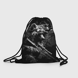 Рюкзак-мешок Медведь ночной снайпер, цвет: 3D-принт
