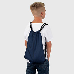 Рюкзак-мешок Роскошный синий в полоску, цвет: 3D-принт — фото 2