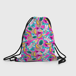 Рюкзак-мешок Летний танец единорога, цвет: 3D-принт