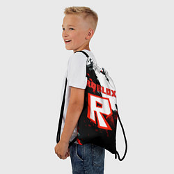 Рюкзак-мешок Roblox logo краски мобайл гейм, цвет: 3D-принт — фото 2