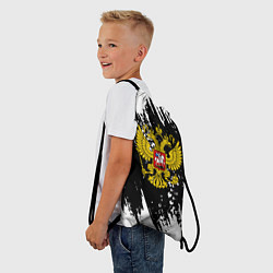 Рюкзак-мешок Герб рф краски штрихи, цвет: 3D-принт — фото 2