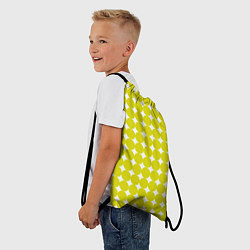 Рюкзак-мешок Ретро темно желтые круги, цвет: 3D-принт — фото 2