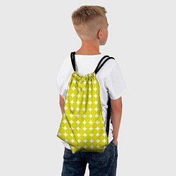 Рюкзак-мешок Ретро темно желтые круги, цвет: 3D-принт — фото 2