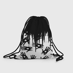 Рюкзак-мешок Death Stranding отпечатки рук, цвет: 3D-принт