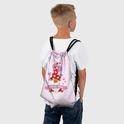 Рюкзак-мешок Твой гномик любит тебя, цвет: 3D-принт — фото 2