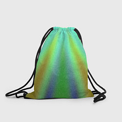 Рюкзак-мешок Солнечные лучи абстракция зелёный, цвет: 3D-принт