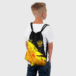Рюкзак-мешок Имперский герб россии краски, цвет: 3D-принт — фото 2