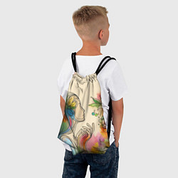 Рюкзак-мешок Очертания девушки, цвет: 3D-принт — фото 2