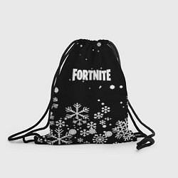 Рюкзак-мешок Fortnite новый год паттерн, цвет: 3D-принт