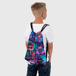 Рюкзак-мешок GTA chibi style, цвет: 3D-принт — фото 2