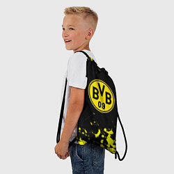Рюкзак-мешок Borussia краски жёлтые, цвет: 3D-принт — фото 2