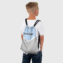 Рюкзак-мешок Stronger серо-голубой, цвет: 3D-принт — фото 2