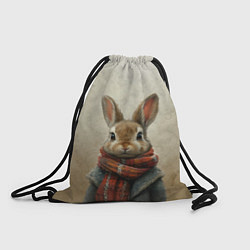 Мешок для обуви Кролик в шарфе