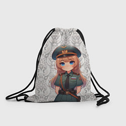 Рюкзак-мешок Аниме русская девушка, цвет: 3D-принт