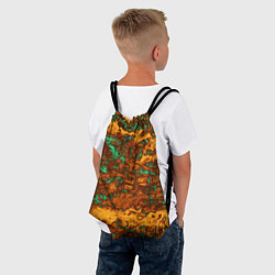 Рюкзак-мешок Неон и медь, цвет: 3D-принт — фото 2