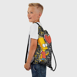 Рюкзак-мешок Барт с шариком, цвет: 3D-принт — фото 2