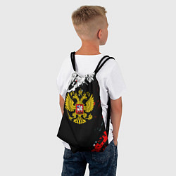 Рюкзак-мешок Россия герб текстура краски, цвет: 3D-принт — фото 2