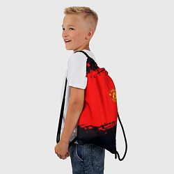 Рюкзак-мешок Manchester United colors sport, цвет: 3D-принт — фото 2
