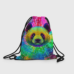 Рюкзак-мешок Цветная панда, цвет: 3D-принт