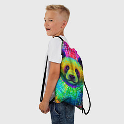 Рюкзак-мешок Цветная панда, цвет: 3D-принт — фото 2