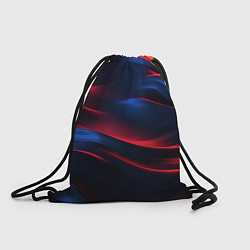 Рюкзак-мешок Красно-синие полосы, цвет: 3D-принт
