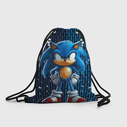 Рюкзак-мешок Sonic - splash and logo, цвет: 3D-принт