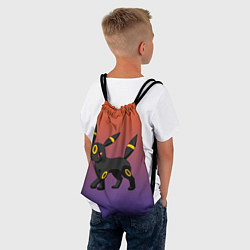 Рюкзак-мешок Умбреон покемон-кот, цвет: 3D-принт — фото 2