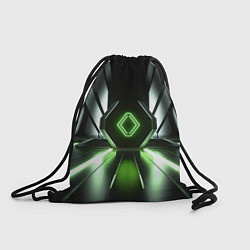 Рюкзак-мешок Зеленый луч, цвет: 3D-принт