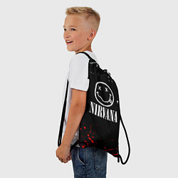 Рюкзак-мешок Nirvana брызги красок, цвет: 3D-принт — фото 2